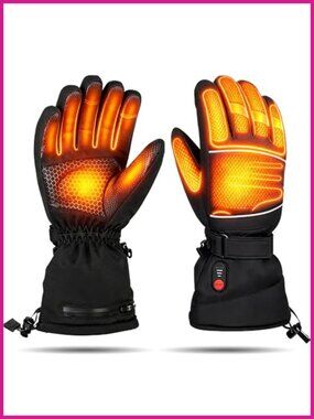 Rechargeable Heated Gloves 7.4V Fast Heating Waterproof Non-Slip Touchscreen